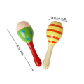 Brinquedo musical de madeira do bebê das maracas musicais educacionais de 15cm / de 20cm / de 25cm para crianças